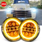 Pair 7" Round Led Headlights Hi/lo Fit Chevy Truck 1948 1949 1950 1951-57 New. Price: $59.99.