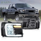 Vland Led Headlights W/startup Animation For 2007-2013 Gmc Sierra 1500 2500 3500 New. Price: $470.24.