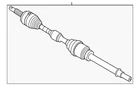 Genuine Nissan Axle Assembly 39101-6RR5D New. Price: $562.73.