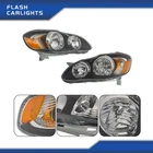 Pair Left+right Headlights Assembly Front For Toyota Corolla 2003-2008 Housing New. Price: $53.46.