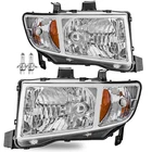 Chrome Amber Side Headlights For 2006-2014 Honda Ridgeline L+r W/bulbs New. Price: $83.99.