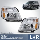 For 2016-2017 Gmc Terrain Sle Slt Halogen Headlight W/ Bulb Left+right Pair New. Price: $169.99.