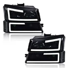 Led Headlight Assembly Compatible Chevy Silverado Avalanche 03-06 PIT66 1500 New. Price: $179.99.
