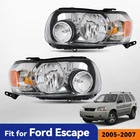 Halogen Headlights 2005-2007 Ford Escape W/ Bulb Left&right Side Pair Lh+rh New. Price: $129.99.