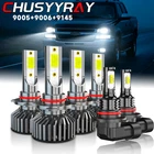Combo Led Headlight High Low Beam Fog Bulbs Kit 6000K White 9005+9006+9145 New. Price: $35.99.
