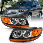 For 2007-2012 Hyundai Santa Fe 6PIN Halogen Headlights Headlamps Assembly Lh+rh New. Price: $103.49.