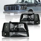 1992-1996 Ford F150 F250 F350 & Bronco, Black Housing Clear Reflector New. Price: $119.98.