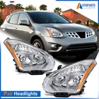 Pair/set Chrome Amber Headlights Headlamps Assembly For Nissan Rogue 2008-2013 New. Price: $81.99.