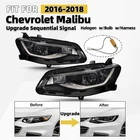 Upgrade Halogen Headlights W/ Sequential Signal Pair For 2016-2018 Chevy Malibu New. Price: $285.00.