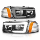Anzo For Gmc Sierra 1500/2500/3500 1999-2006 Headlights Black Amber Bars New. Price: $506.77.