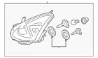 Genuine Nissan Headlight Assembly 26010-1VK0B New. Price: $368.28.