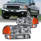 Front Lamps Headlights Assembly For 1999-2007 Gmc Sierra Yukon Xl One Pair New. Price: $64.96.