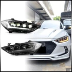 Projector Led Headlights Assembly For 2017-2018 Hyundai Elantra W/blue Animation New. Price: $417.99.