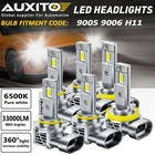 Auxito 9005 9006 H11 H8 Combo Led Headlight Kit Bulbs 6500K White High Low Beam New. Price: $8.99.