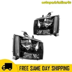 Headlight Assembly Set For 07-14 Chevy Tahoe & Suburban Halogen Black Housing New. Price: $76.99.