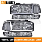 2PC Chrome Led Drl Headlight W/bumper Signal Lamp Fits 99-07 Gmc Sierra /yukon New. Price: $76.41.