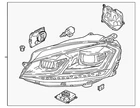 Genuine Volkswagen Headlamp Assembly 5GM-941-078 New. Price: $1197.11.