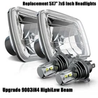 Pair 7X6" 5X7 Led Headlights Bulbs For Dodge D150 D250 D350 1981-1993 New. Price: $87.98.