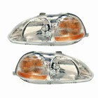 For 1996 97 1998 Honda Civic Pair Headlights Assembly Driver And Passenger Side New. Price: $123.83.