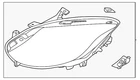Genuine Nissan Headlamp Assembly 26010-6GR0A New. Price: $1148.61.