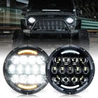 Xprite 105W 7" Led Round Headlights Hi/lo Beam Drl For 1997-2018 Jeep Wrangler New. Price: $99.99.