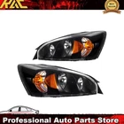 Headlight Assembly Set For 2004-2008 Chevy Malibu Halogen Black Housing Amber New. Price: $80.49.