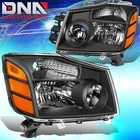 For 2004-2015 Nissan Titan -2007 Armada Black Housing Amber Side Headlight Lamp New. Price: $99.99.
