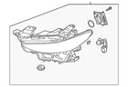 Genuine Mazda Headlight Assembly BGDP-51-040 New. Price: $1499.63.
