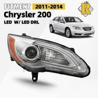 For 2011-2014 Chrysler 200 With Led Drl Chrome Halogen Projector Headlight Right New. Price: $109.99.