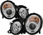 Fits 1998-2002 Mercedes-benz Clk-class W208 Led Dual Halo Projector Headlights New. Price: $474.01.