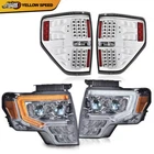 Led Projector Smoke Headlights + Clear Tail Fit Ford 09-14 F-150 New. Price: $299.99.