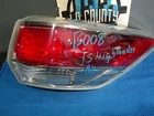 2014 2015 2016 Toyota Highlander Rh Side Outer Tail Light Rear Brake Lamp TLP-8 Used. Price: $117.00.