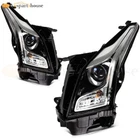 Pair Black Housing Headlights Assembly Lamp For 2013-2018 Cadillac Ats New. Price: $114.59.