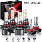 9005 9006 H11 Led Combo Headlight High Low Beam Bulbs Fog Kit White 6500K New. Price: $36.99.