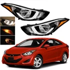 For 2014 2015 2016 Hyundai Elantra Headlight Assembly Left Right Pair W/ Bulbs New. Price: $112.09.