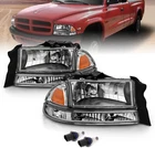 Fits 1997-2004 Dodge Dakota Durango Chrome Clear Headlights Lamps Lh+rh New. Price: $188.40.