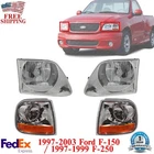 Headlights + Corner Lamps Rh & Lh 1997-2003 Ford F-150 / 1997-99 F-250 New. Price: $86.27.