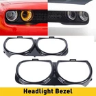 Auxito Front Headlight Lamp Bezel Trim Left & Right For 2015-20 Dodge Challenger New. Price: $20.89.
