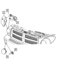Genuine Mopar Headlamp Park And Turn Left 55077721AE New. Price: $333.48.