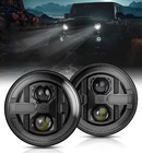 Black 7" Inch Round Headlight Hi/lo Beam Drl For 97-18 Jeep Wrangler Jk Tj Lj New. Price: $139.99.