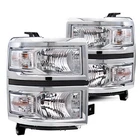 For 2014-2015 Chevy Silverado 1500 Headlights Pair Chrome Left+right 14-15 New. Price: $95.99.