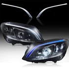 Set Vland Full Headlights For 2015-2021 Mercedes Benz C-class W205 Bule Drl New. Price: $607.49.