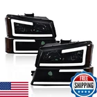 PIT66 Led Headlight Assembly Compatible 2003-2006 Chevy Silverado 1500 2500 New. Price: $195.33.
