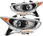For 2.5L 3.5L 2014-2015 Infiniti QX60 Headlight Assembly Black Housing Pair New. Price: $639.99.