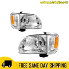 Lh & Rh Headlight Assembly For 2001-2004 Toyota Tacoma Halogen Amber Signal New. Price: $74.99.