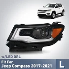 Hid/xenon Headlight For 2017-2021 Jeep Compass W/led Drl Projector Driver Side New. Price: $131.99.