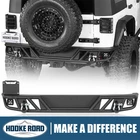 Hooke Road Rear Bumper For Jeep Wrangler Jk 07-18 W/license Plate Mount+d-rings New. Price: $299.22.