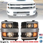 Headlights For 2015-2019 Chevy Silverado 2500HD 3500HD Chrome Front Headlamps New. Price: $419.98.