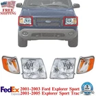 Front Headlights Assembly & Corner 2001-2005 Ford Explorer Sport Trac New. Price: $105.40.