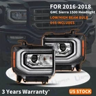 Headlight For Gmc Sierra 1500 2016-2018 Led Drl Projector Lh+rh Side Hid/xenon New. Price: $230.00.
